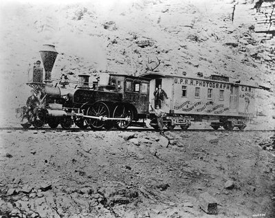 Voiture photographique J.B. Silvis U.P.R.R. près de Point of Rocks, Wyoming, c.1868 - American Photographer